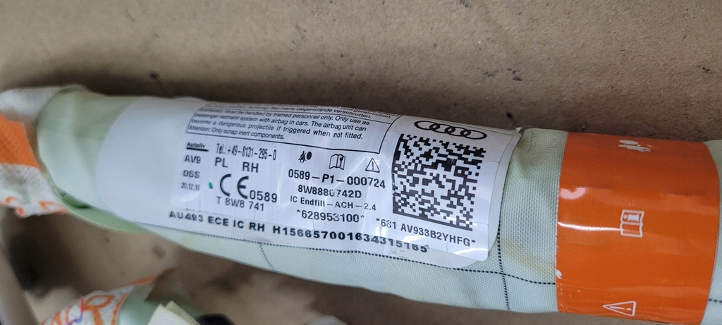 фото №13, A5 8w s5 шторка безпеки повітряна подушка безпеки ліва 8w8880741d sportback 5d org