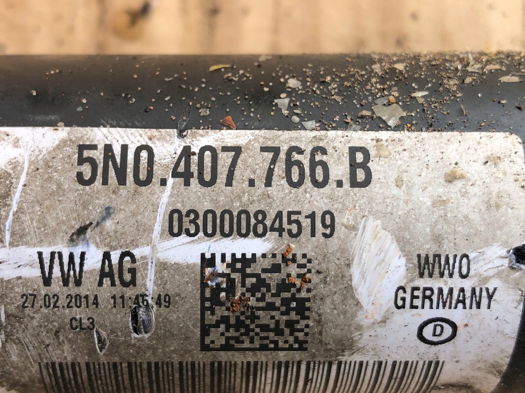 фото №5, Приводной вал правая длинная vw tiguan 5n0407766b