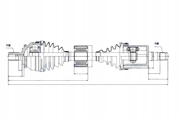 фото №11, Приводной вал приводная volvo s80 2.0t 2.4t 2.5t 99-06 левая mtm nty