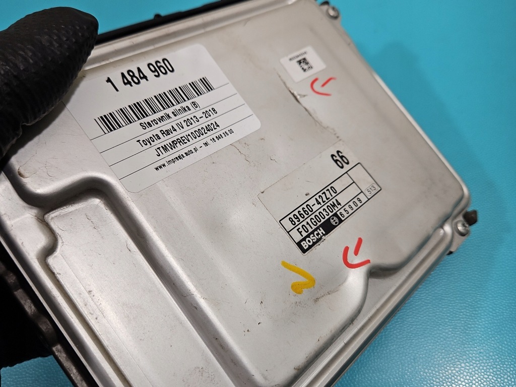 фото №8, Бортовий комп'ютер блок керування двигуна 0281033728 89661-0r660 toyota rav4 iv 2.0 d4d