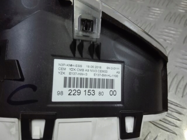 фото №6, Peugeot 208 счетчик приборная панель 9822915380 europa