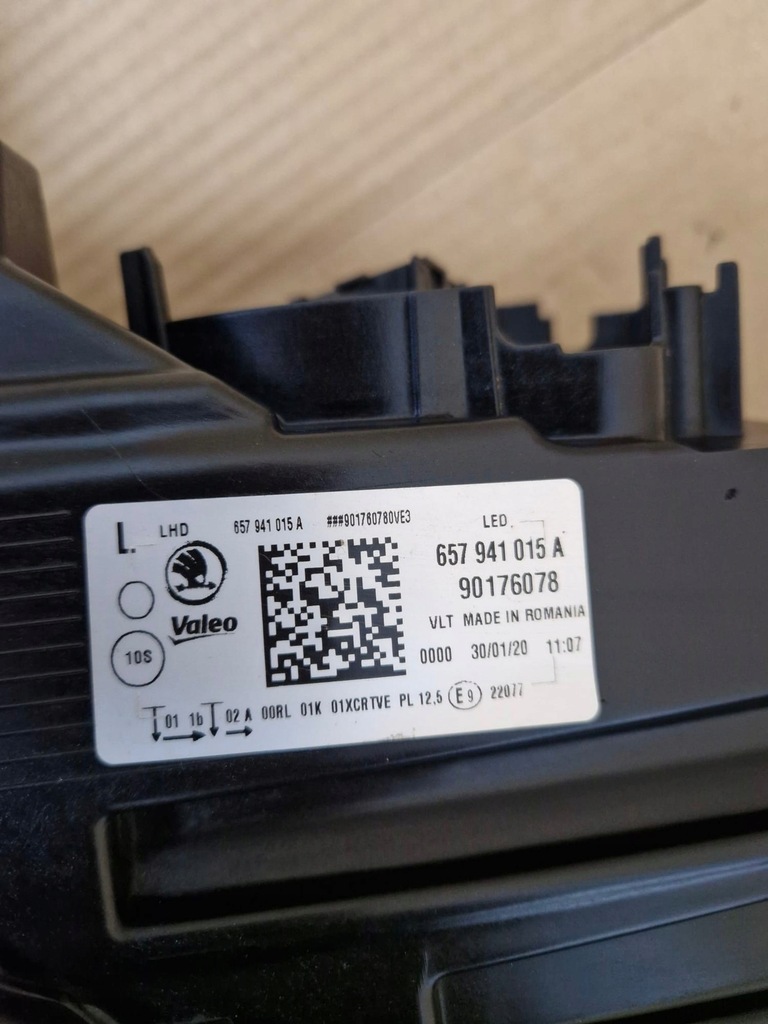 фото №11, Лампа левая skoda scala 2019 crystal lighting оригинал