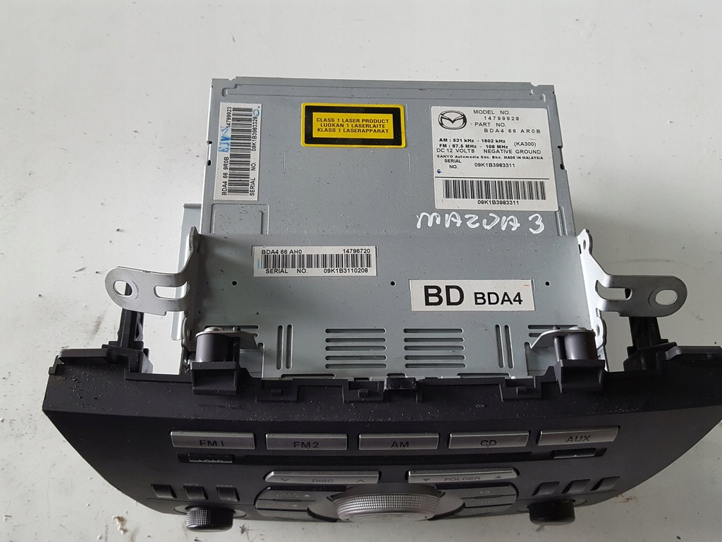 фото №2, Mazda 3 ii bl 08-13r радіо cd автомобільна магнітола