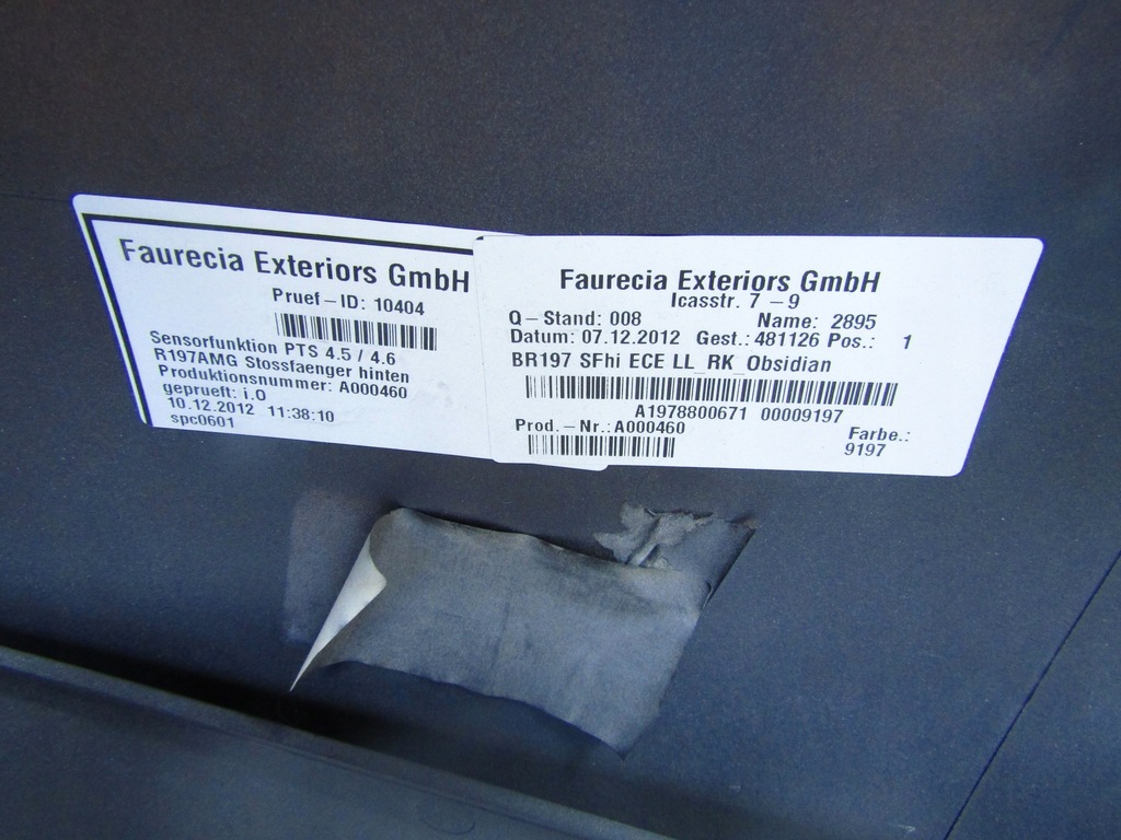 фото №9, Бампер задняя mercedes sls w197 r197 197 amg pdc