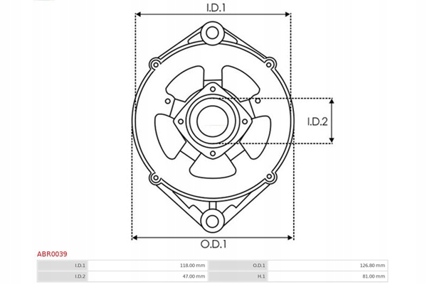 фото №4, Кронштейн, фланец приводной генератора as-pl abr0039