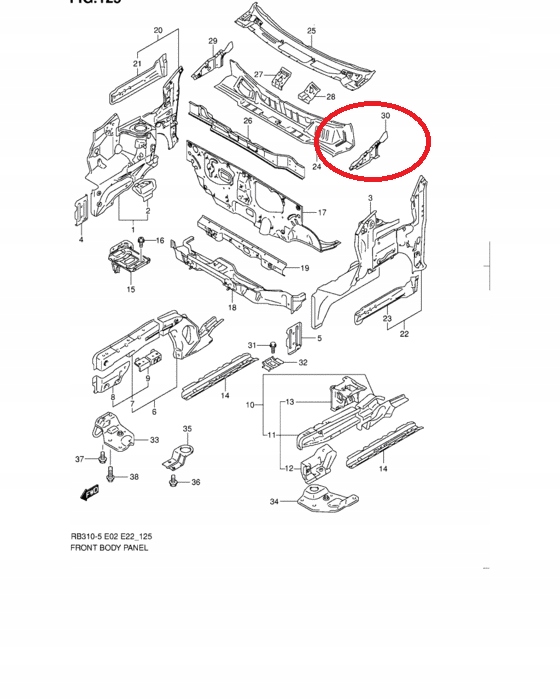 фото №8, Element стены перегородки suzuki wagon r
