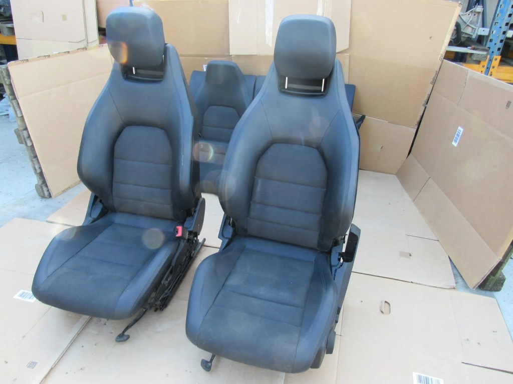 Mercedes c w204 204 coupe сидіння заднє сидіння обшивки салон комплект напівшкіра Зі Шроту