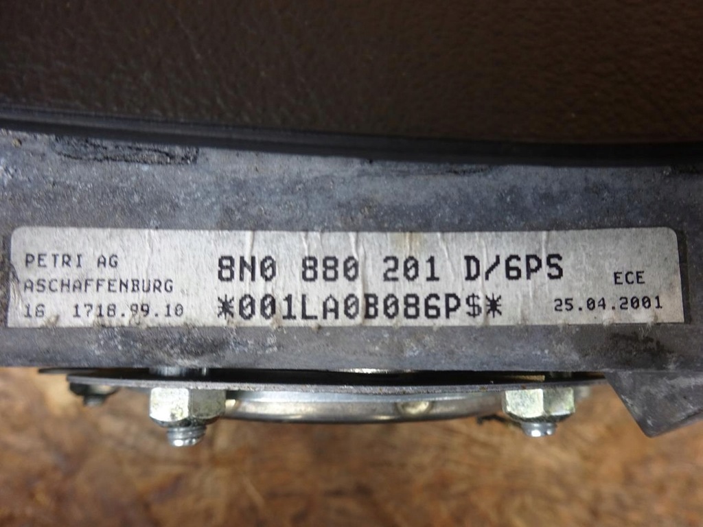 фото №12, Audi tt 8n 01-06 подушка безопасности подушка воздушная водителя 8n0880201g 8n0880201d