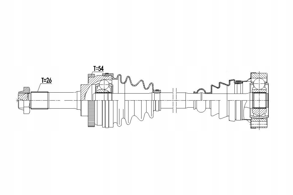 фото №4, Привідний вал привідна mercedes sprinter 4x4 96- l/p перед