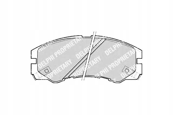 фото №1, Delphi тормозные колодки тормозные opel frontera 98-