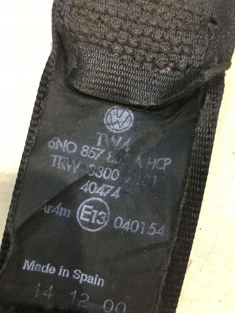 фото №8, Pas безопасности левый задняя polo iii 6n2