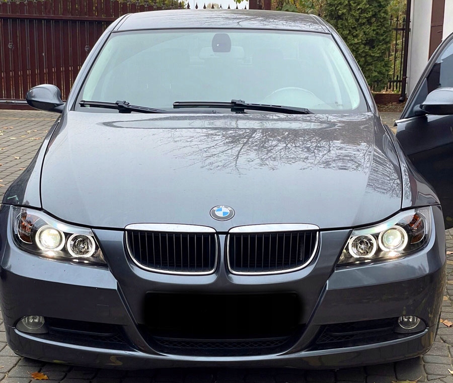 фото №16, Bmw 3 e90 e91lci lift 08-12 лампи фари перед передні black кільця led