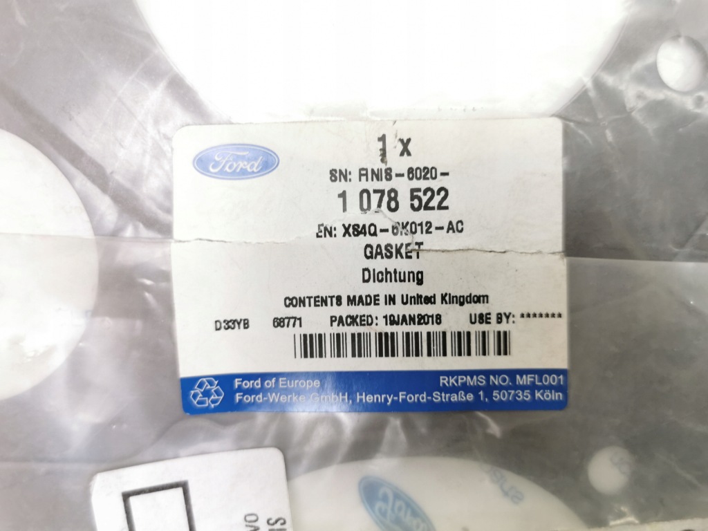 Прокладка под крышка привода распределительного вала нижний 1.8 tddi tdci оригинальный номер 1078522 Киев