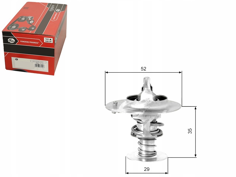 фото №1, Gates th03382g1 термостат, середина охолоджуючий