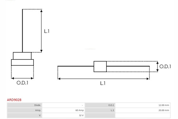 фото №3, Діод генератора as-pl
