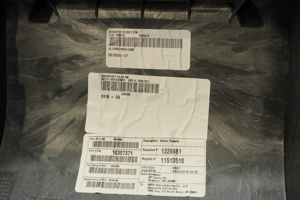 фото №5, Тунель середній підлокітник сіра nić bmw g01 x3