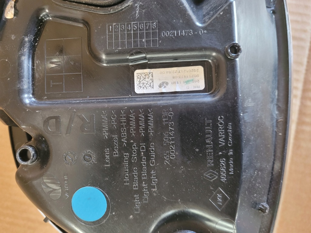 Фара задний правый  renault zoe рестайлинг  led Недорого