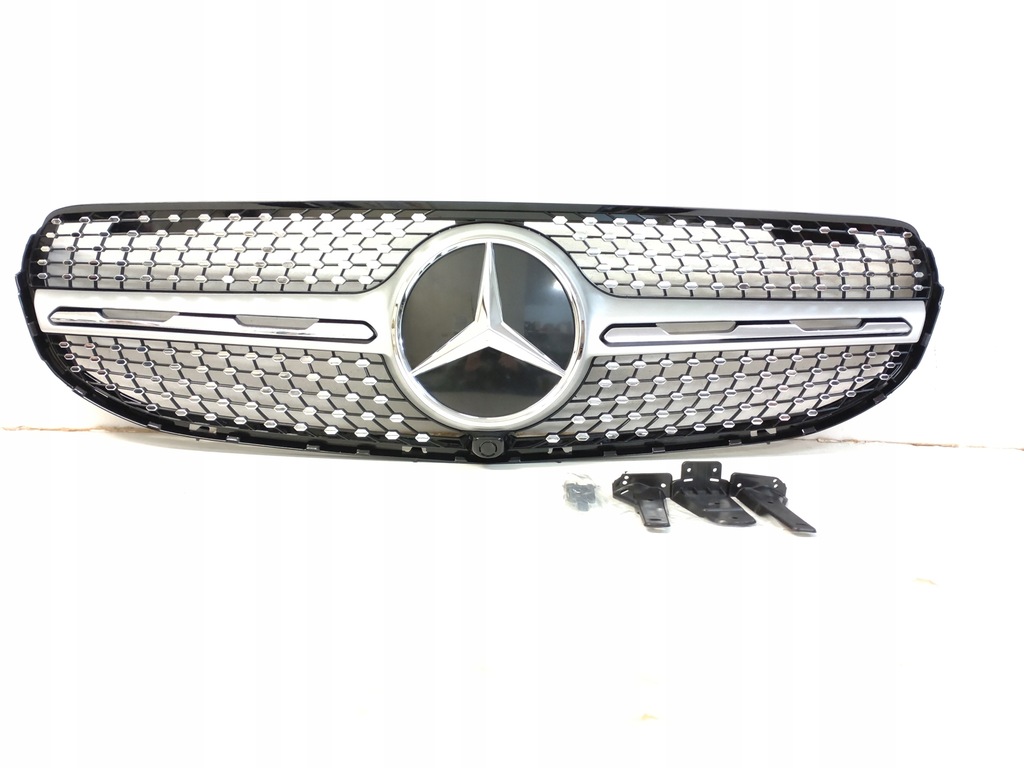 фото №7, Решётка радиатора решётка радиатора радиатор mercedes glc x253 19- silver
