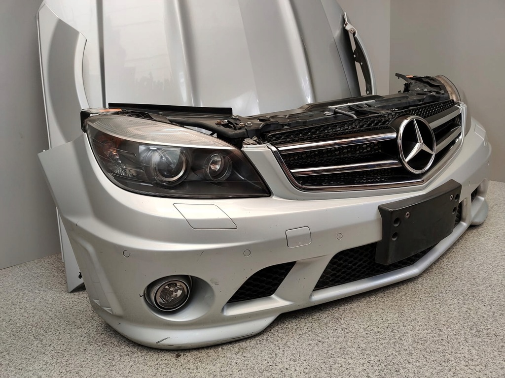 фото №15, Mercedes w204 c63 amg kompletny перед бампер капот крила лампи