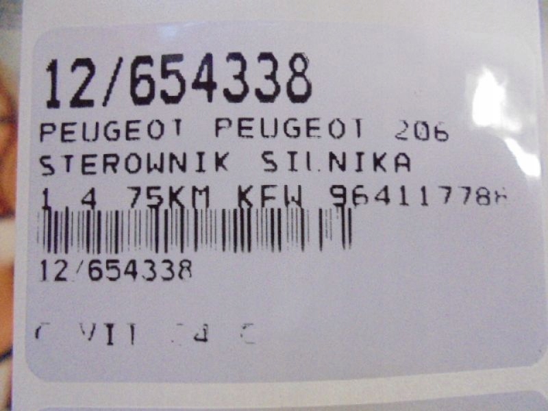 фото №6, Peugeot 206 бортовой компьютер двигателя 964117788002 1,4