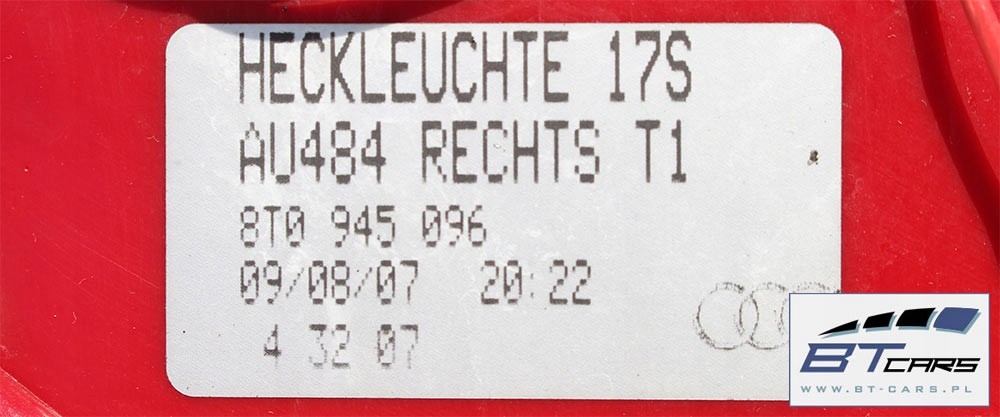 фото №11, Audi a5 kompletny задня бампер задній + кришка багажника багажника + лампи лампа 8t ko