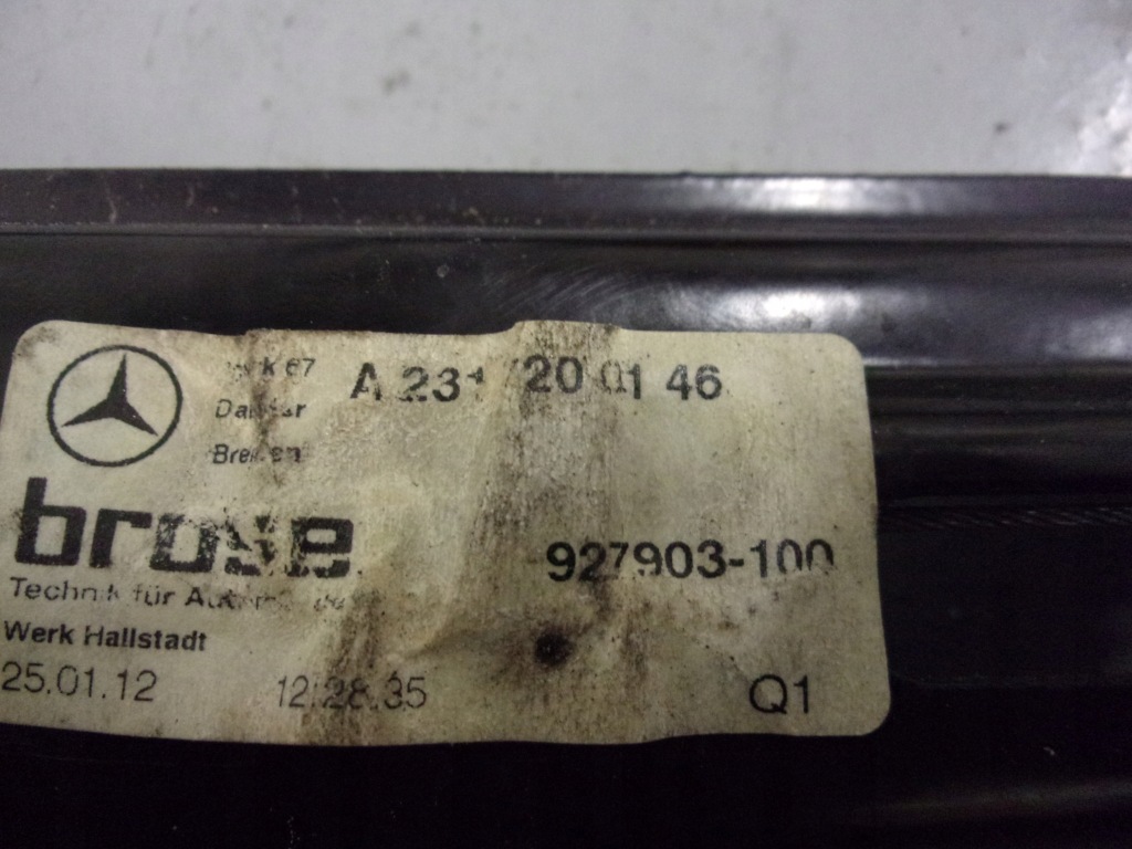 фото №4, Mercedes r231 sl 500 підйомник скло двері лівий a2317200146