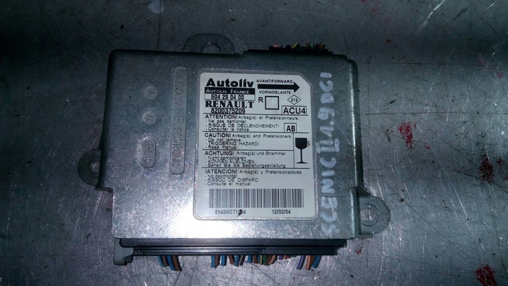фото №1, Подушка безопасности renault scenic ii 8200375209