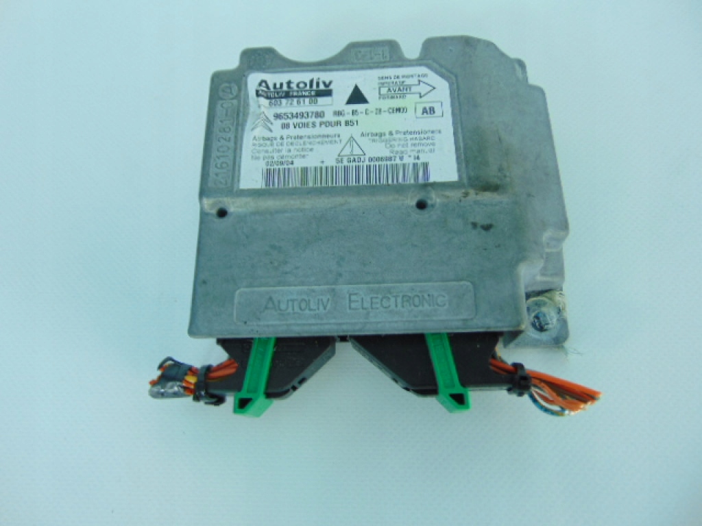 фото №1, Citroen c4 блок управления - модуль подушка безопасности 9653493780
