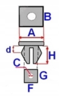 фото №5, 10szt mini cabrio r52 r57 -колодка обивка дверь
