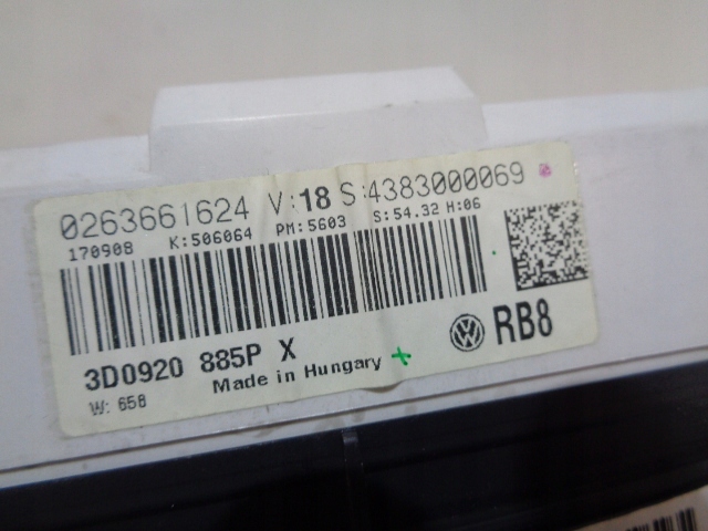 фото №5, Счетчик приборная панель vw phaeton lift 3,0tdi 07-10 3d0920885p