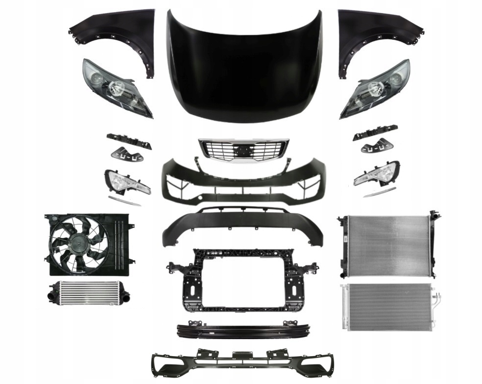 фото №1, Kia sportage 10-15 перед pas капот крила лампа