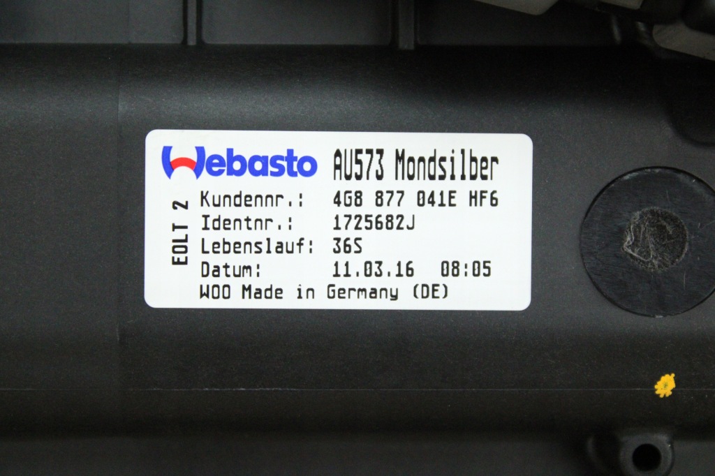 фото №10, Оригінальна панорама люк шторка audi a7 c7 4g8959591a 4g8877041e 32km