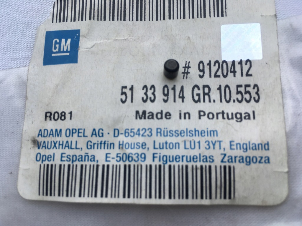 фото №1, Gm 9120412 opel corsa b c ролик cylindryczna замка