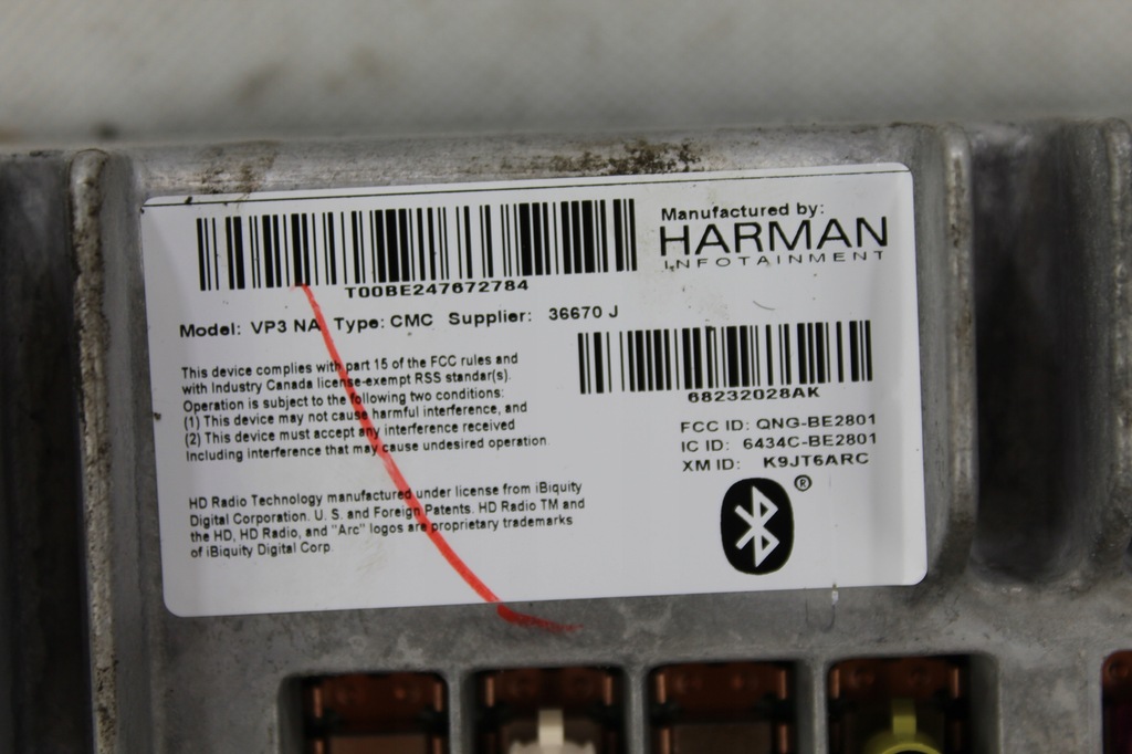 фото №6, Chrysler pacifica 17- радіо harman 68232028ak