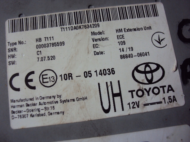 фото №4, Модуль gps toyota rav-4 v 2019-