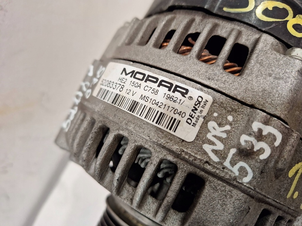 фото №6, Генератор 52083378 fiat doblo ii 1.3 mjet 15-