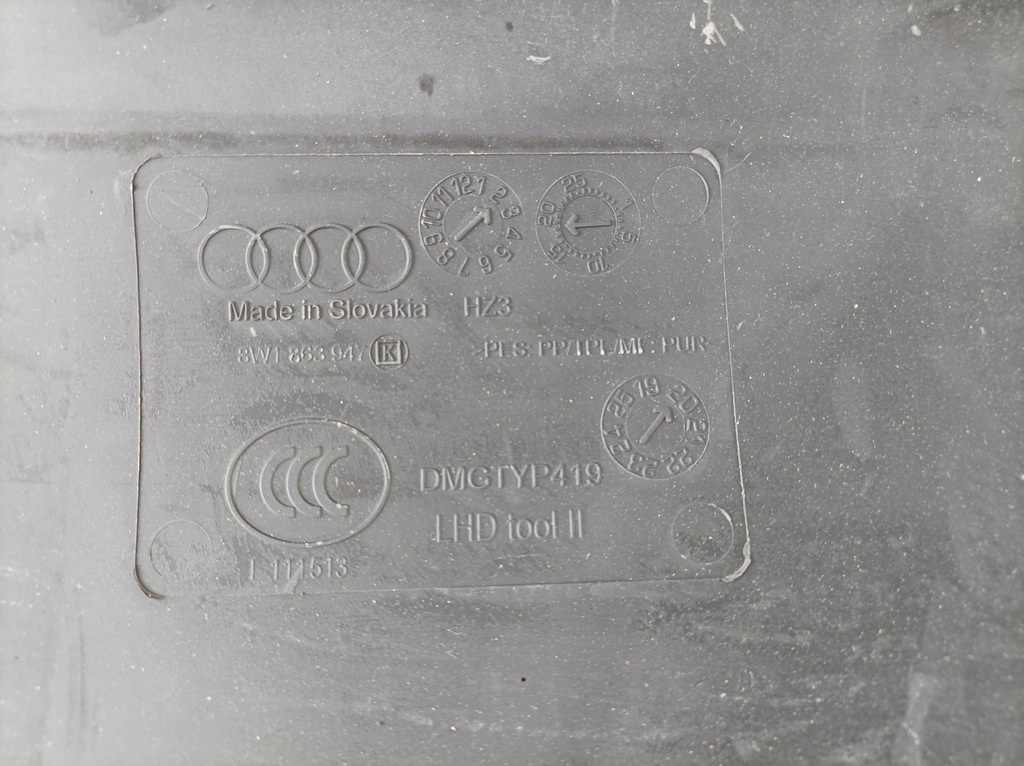 фото №5, Audi a4 b9 lift шумоизоляция стены перегородки 8w1863947k