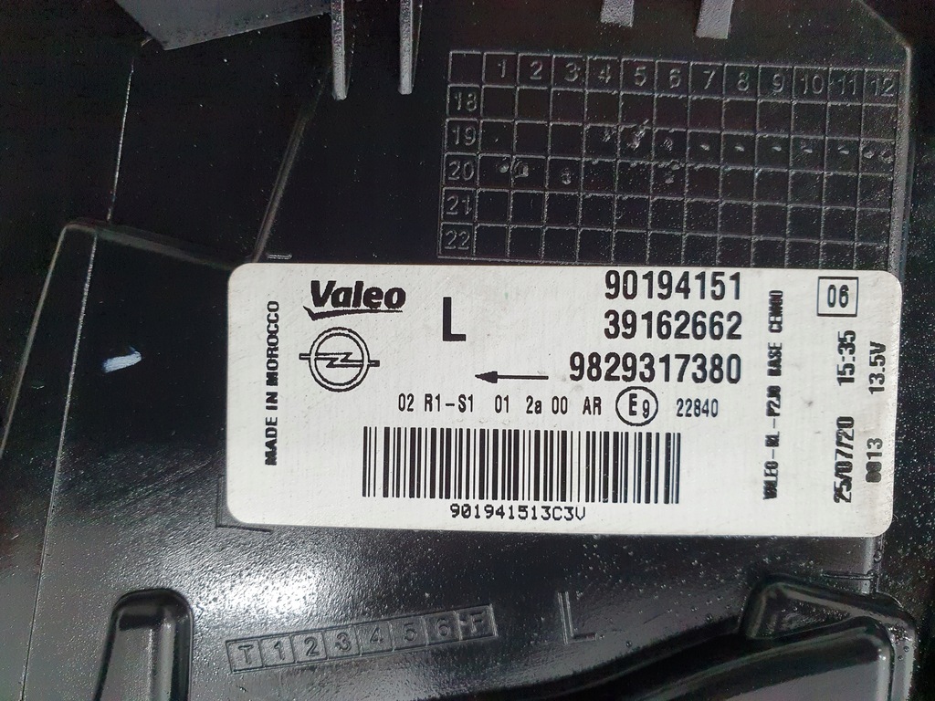 фото №10, Opel corsa f 19- лампа задня ліва лівий 39162662