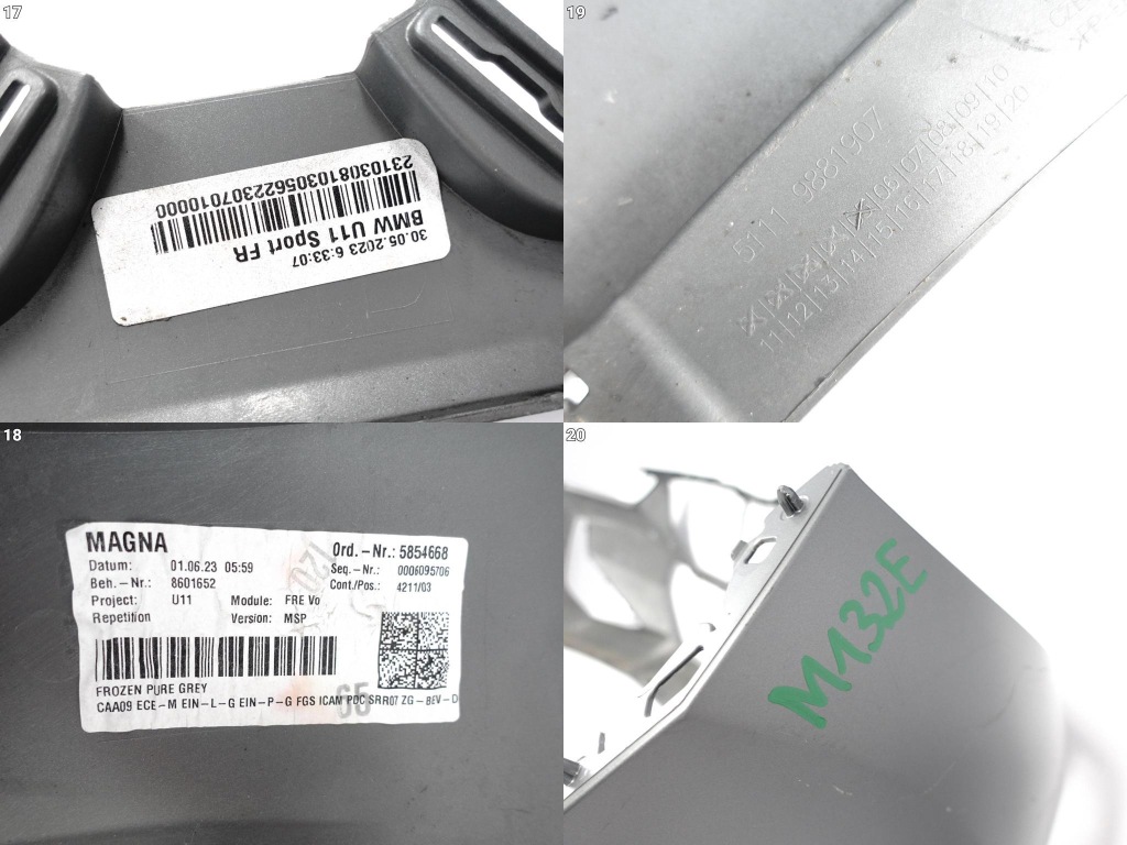 Bmw x1 u11 m-pakiet 22- бампер перед pdc Оригинал