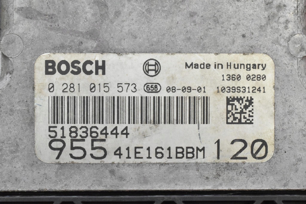 Блок управления двигателя 51836444 0281015573 alfa romeo mito 1.6 jtd 120 km 08-13 с Разборки