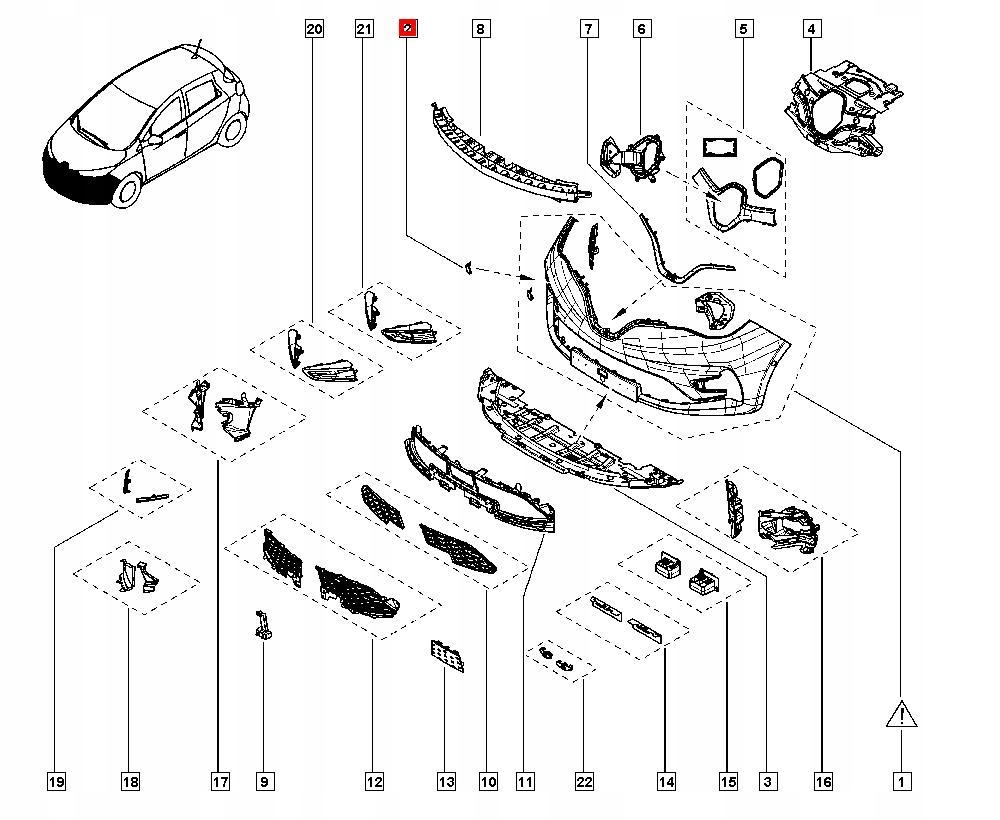 фото №7, Заглушка фаркоп бампера перед terqt renault zoe ii 511808777r