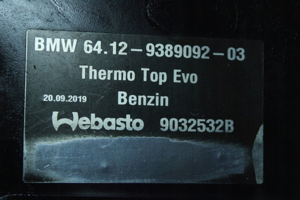 фото №9, Bmw 3 g21 g20 webasto обогреватель стояночный 6835258 9389092 6835256 8716327