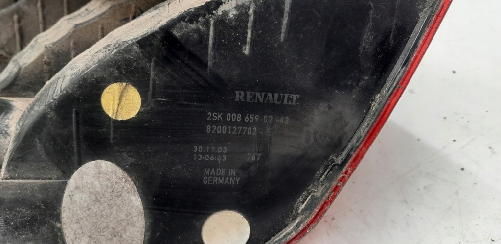 фото №7, Лампа правый задняя renault scenic ii 1.5 dci 8200127702