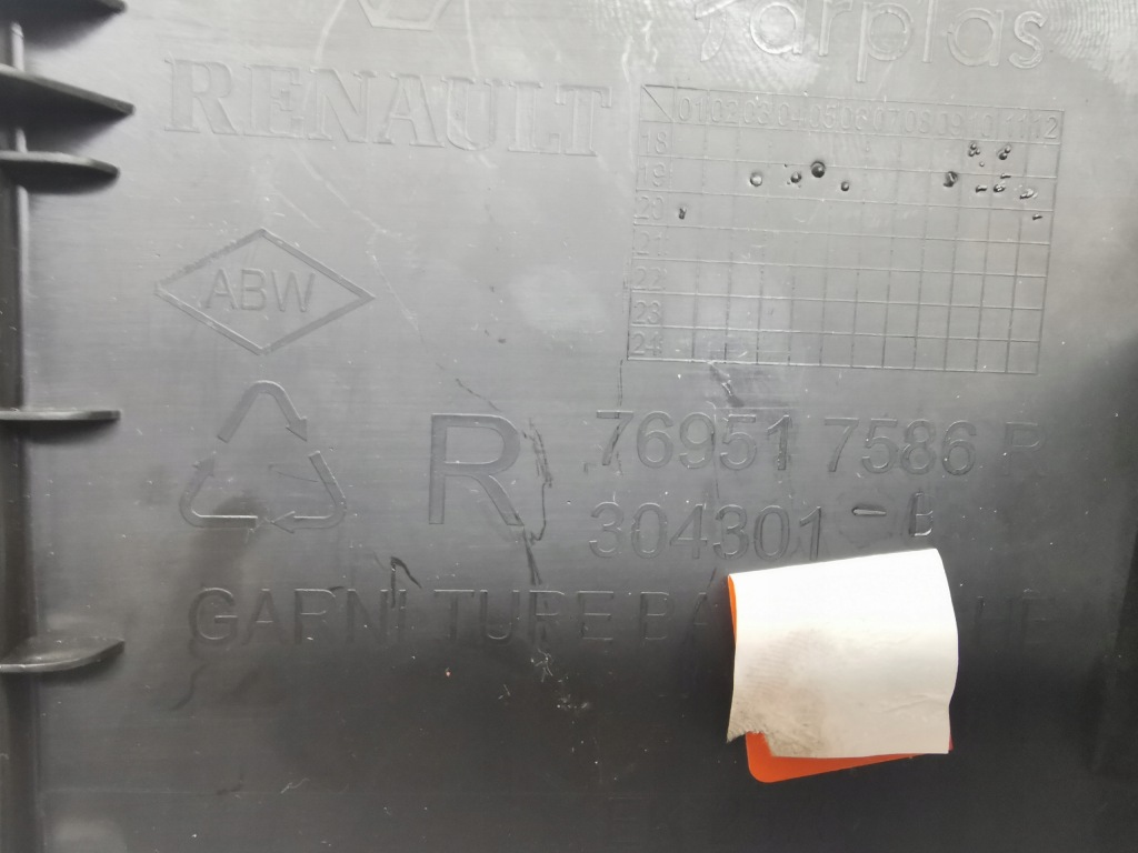 фото №7, Захист молдинг поріг права renault clio v 769517586r,769535905r all/13