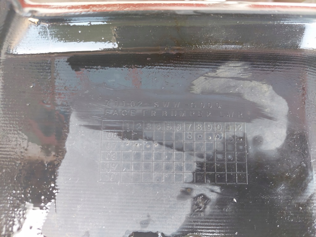 фото №8, Honda crv cr-v iii 3 2006- спойлер накладка бампера перед передня