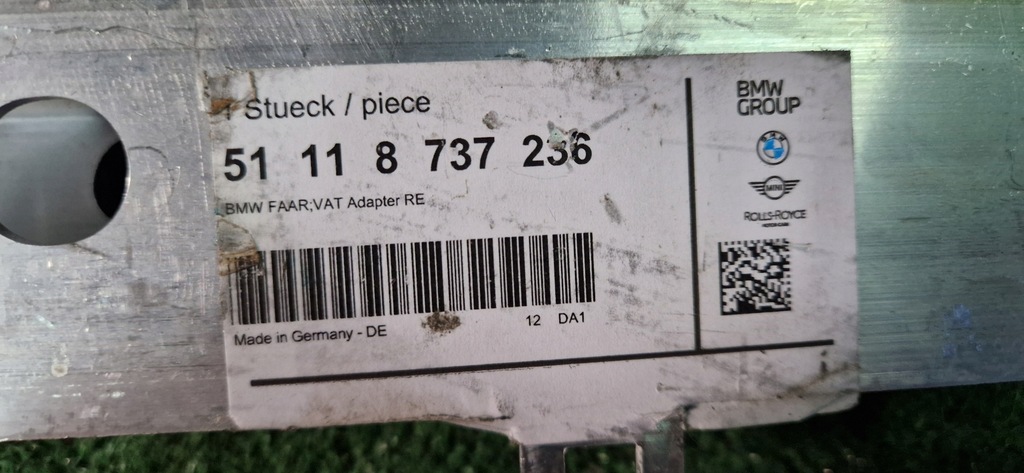 фото №7, Усилитель панель фары кронштейн зона pas перед bmw x1 u11 x2 u10 nowe