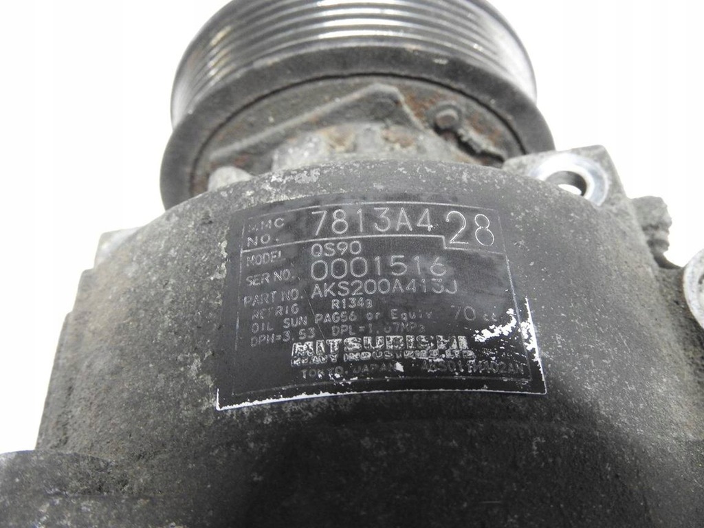 фото №7, Mitsubichi asx i 10-12 1.8 did компрессор кондиционера 7813a428