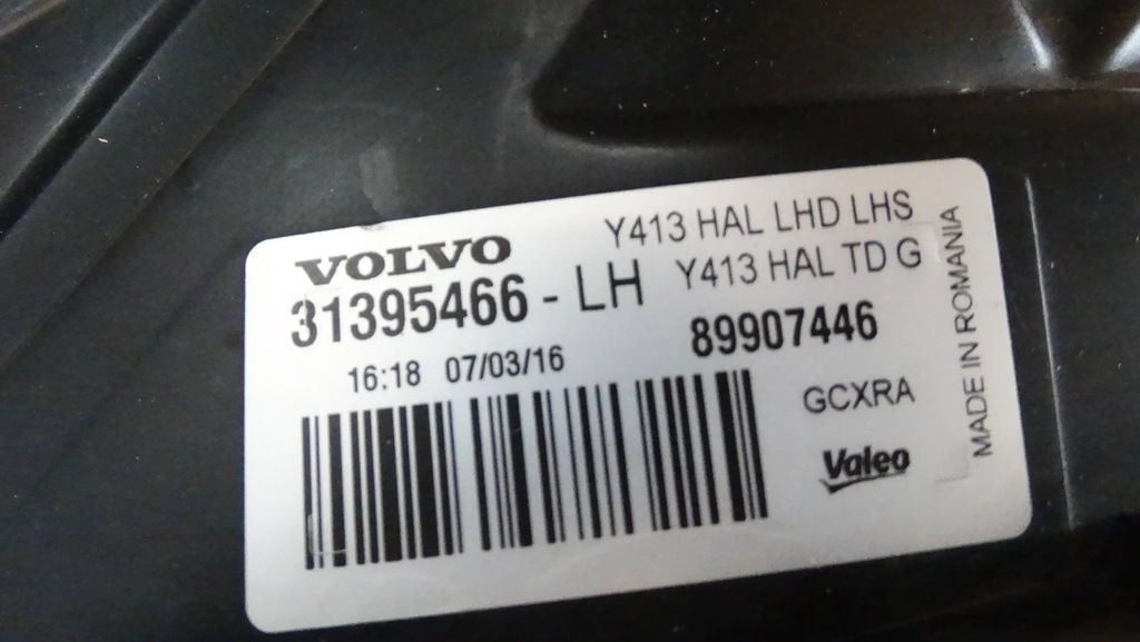 фото №8, Лампа лівий перед 31395466 volvo xc60 europa