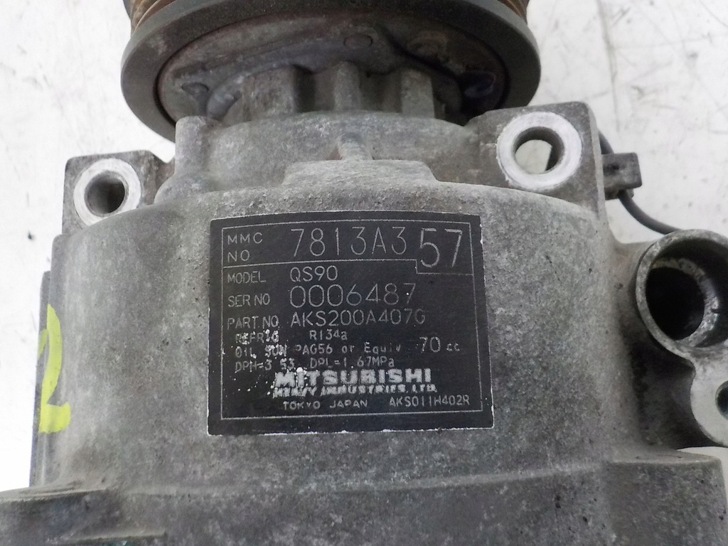 фото №6, Mitsubishi asx 11r 1.6 16v 117km 4a92 компресор кондиціонера 7813a357