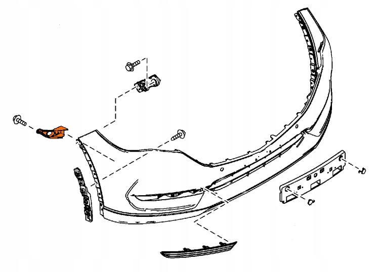 фото №3, Рамка кронштейн противотуманной фары правый оригинал mazda cx-5 '17-22